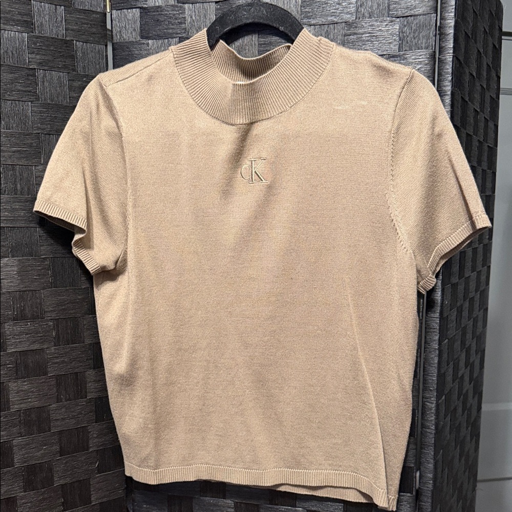 Calvin Klein Beige Short Sleeve Tee